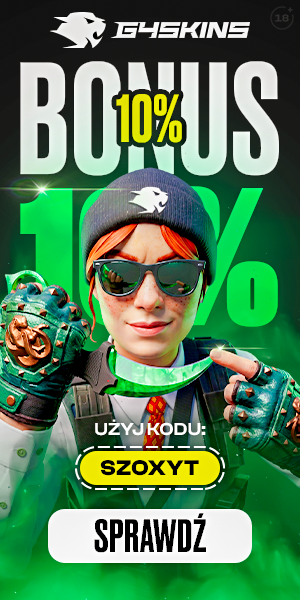 G4SKINS bonus 10% - kod SZOXYT