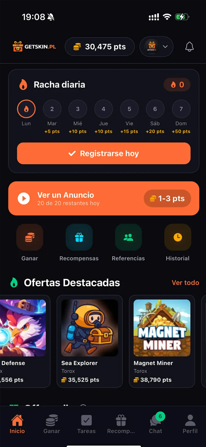 GETSKIN mobile app