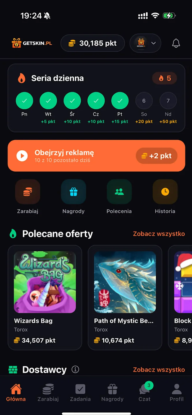 GETSKIN mobile app