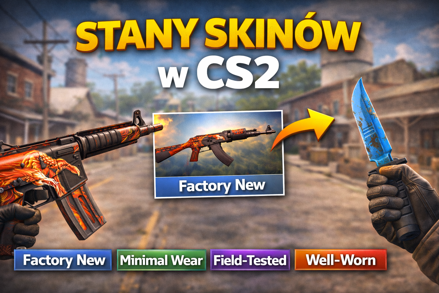 Stany skinów w CS2 - rodzaje stanu broni i ich znaczenie