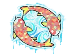 Sealed Graffiti | Twin Koi