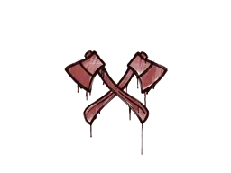 Sealed Graffiti | X-Axes (Blood Red)