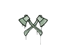 Sealed Graffiti | X-Axes (Cash Green)