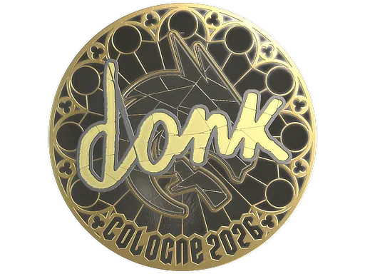 Sticker | donk (Gold) | Cologne 2026