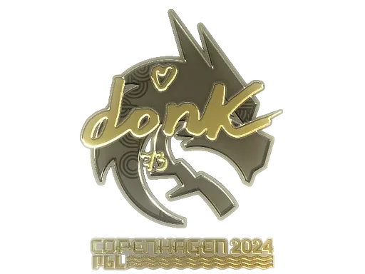 Sticker | donk (Gold) | Copenhagen 2024
