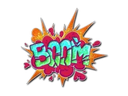 Sticker | Go Boom (Glitter)