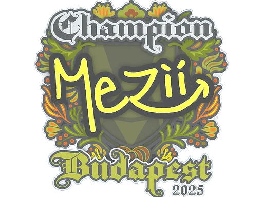 Sticker | mezii (Champion) | Budapest 2025