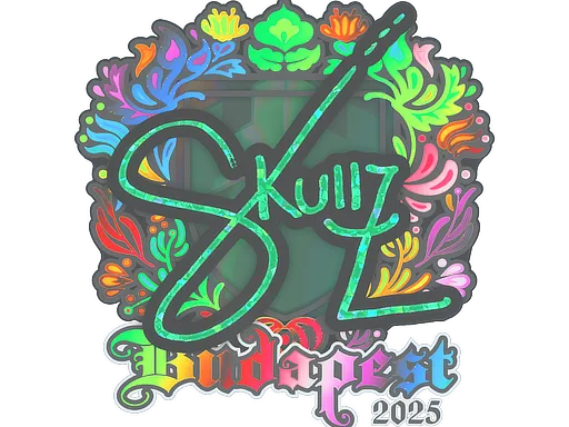 Sticker | skullz (Holo) | Budapest 2025