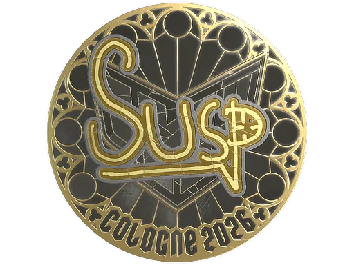 Sticker | susp (Gold) | Cologne 2026