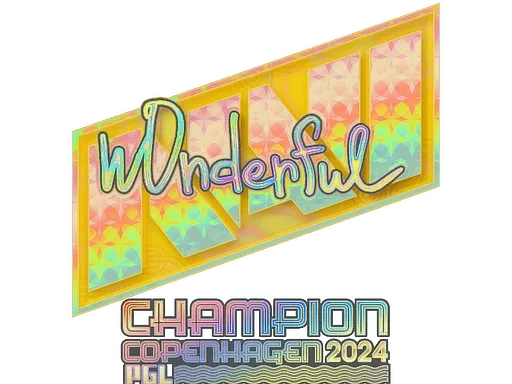 Sticker | w0nderful (Holo, Champion) | Copenhagen 2024