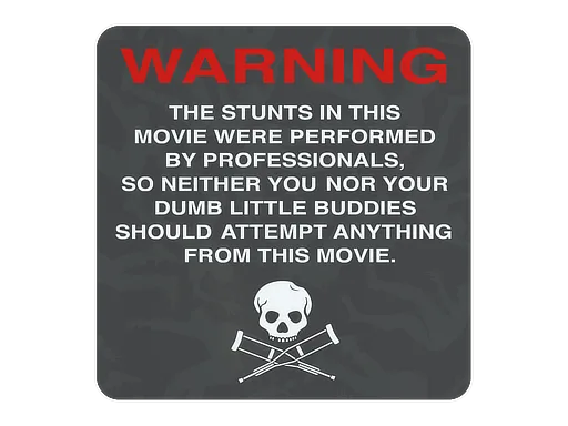 Sticker | WARNING