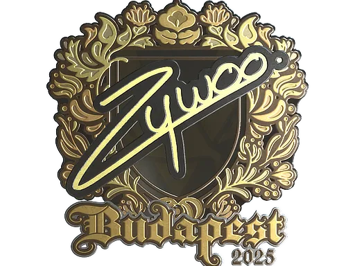 Sticker | ZywOo (Gold) | Budapest 2025