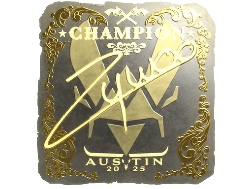 Sticker | ZywOo (Gold, Champion) | Austin 2025