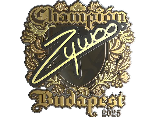 Sticker | ZywOo (Gold, Champion) | Budapest 2025