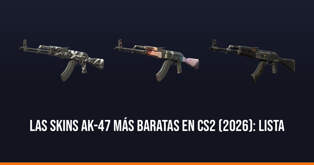 Las skins AK-47 más baratas en CS2 (2026): lista