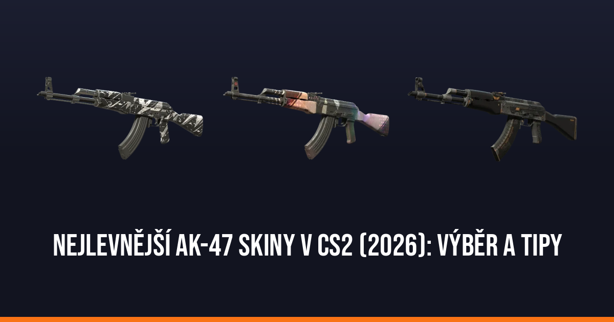 Nejlevnější AK-47 skiny v CS2 (2026): výběr a tipy