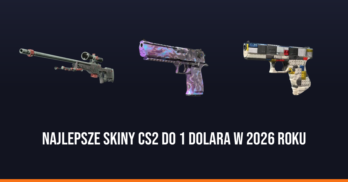 Najlepsze skiny CS2 do 1 dolara w 2026 roku