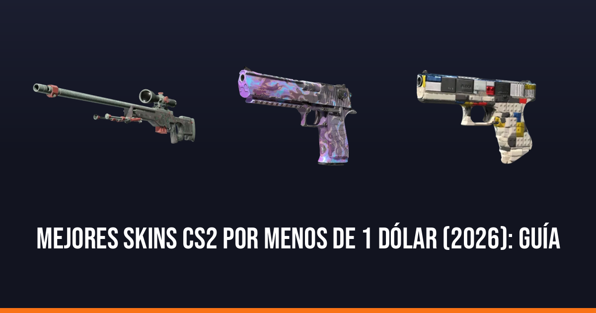 Mejores skins CS2 por menos de 1 dólar (2026): guía