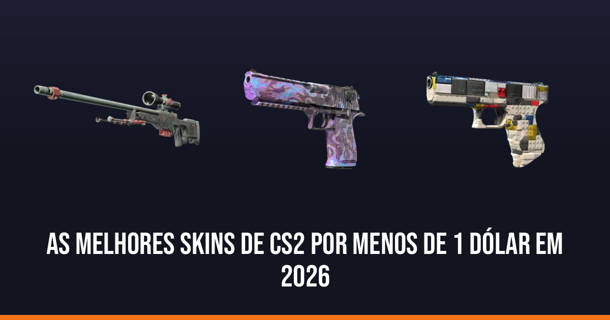 As melhores skins de CS2 por menos de 1 dólar em 2026