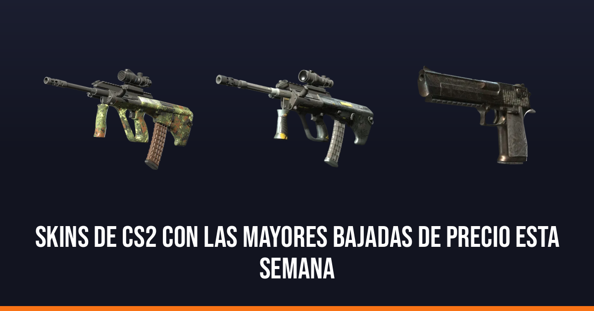 Skins de CS2 con las mayores bajadas de precio esta semana