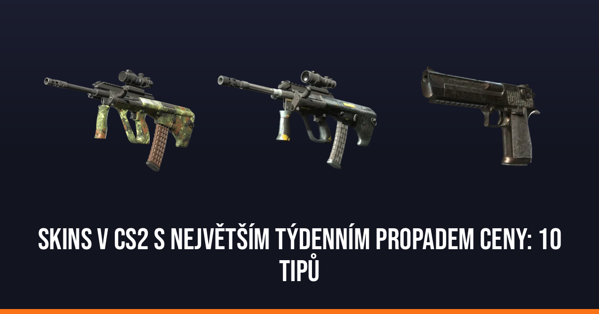 Skins v CS2 s největším týdenním propadem ceny: 10 tipů
