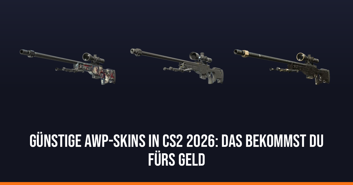 Günstige AWP-Skins in CS2 2026: Das bekommst du fürs Geld