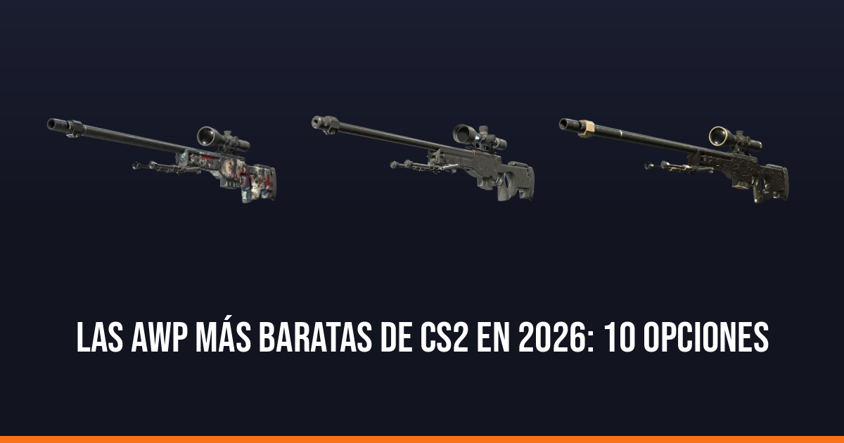 Las AWP más baratas de CS2 en 2026: 10 opciones