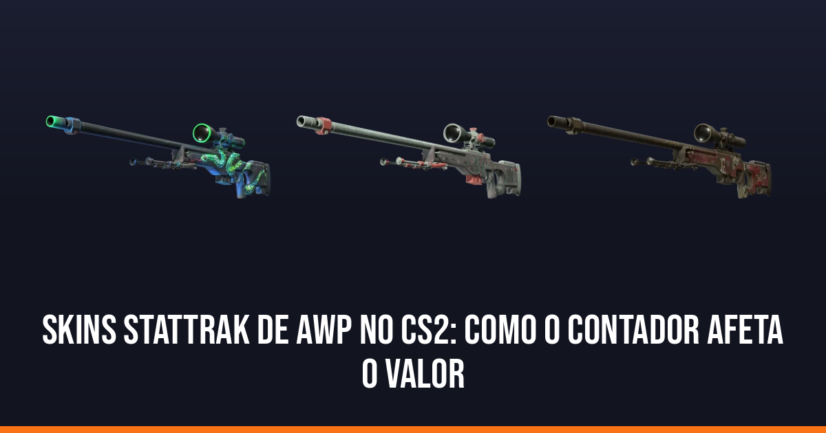 Skins StatTrak de AWP no CS2: como o contador afeta o valor