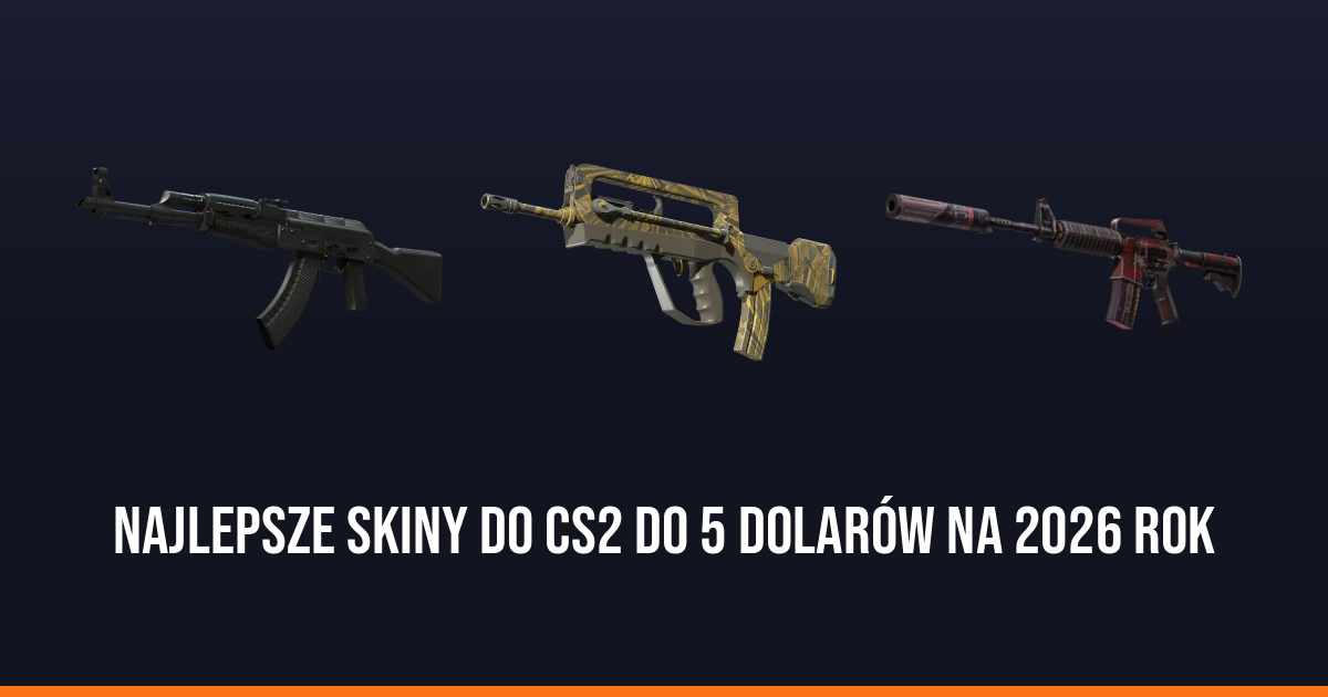 Najlepsze skiny do CS2 do 5 dolarów na 2026 rok