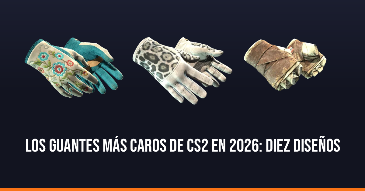 Los guantes más caros de CS2 en 2026: diez diseños