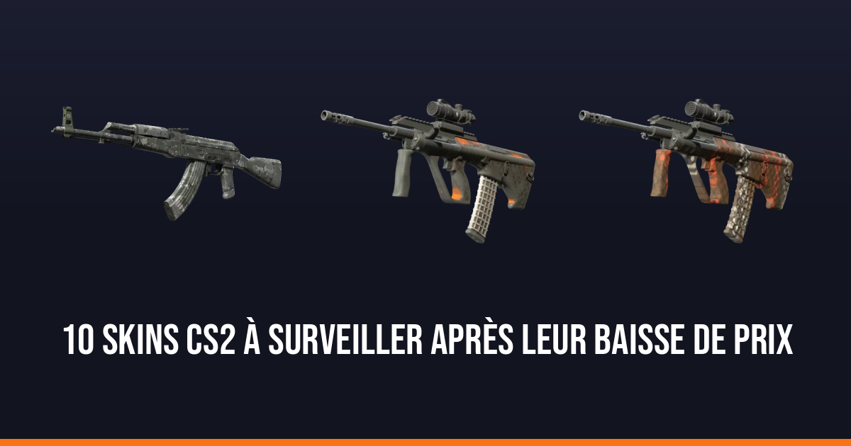 10 skins CS2 à surveiller après leur baisse de prix